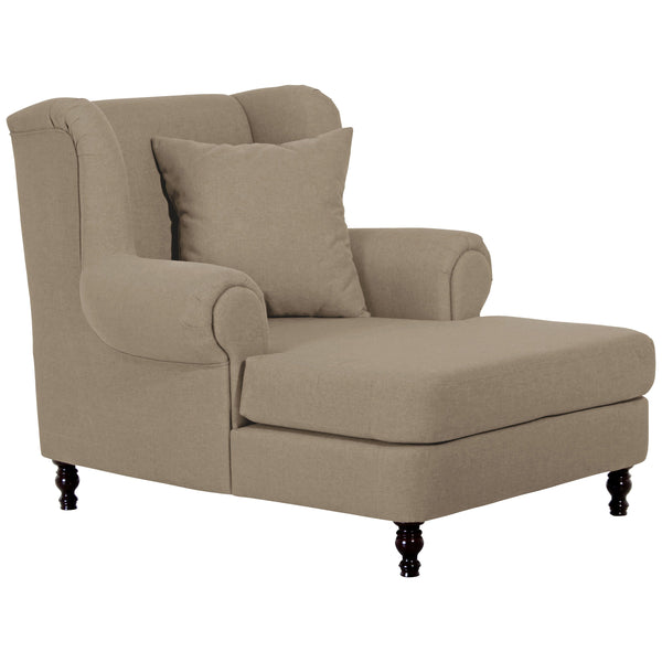 Fauteuil Max Winzer Big comprenant 2x coussins décoratifs 55x55cm + 40x40cm Mareille sahara