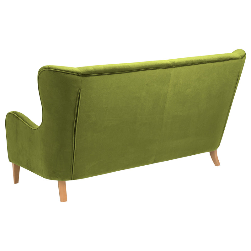 Max Winzer Sofa 2,5-zits Medina olijf met gele knopen