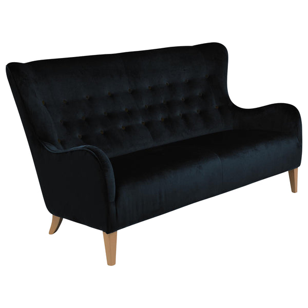 Max Winzer Sofa 2,5-Sitzer Medina schwarz