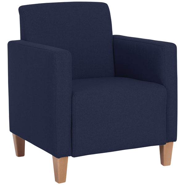 Fauteuil Milla bleu foncé de Max Winzer