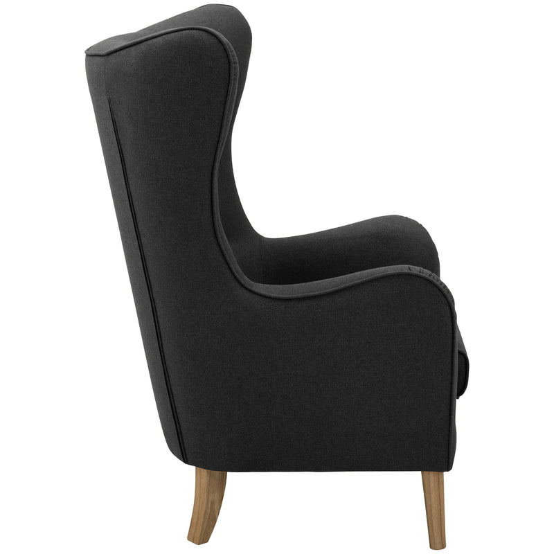 Fauteuil à oreilles Miriam de Max Winzer anthracite