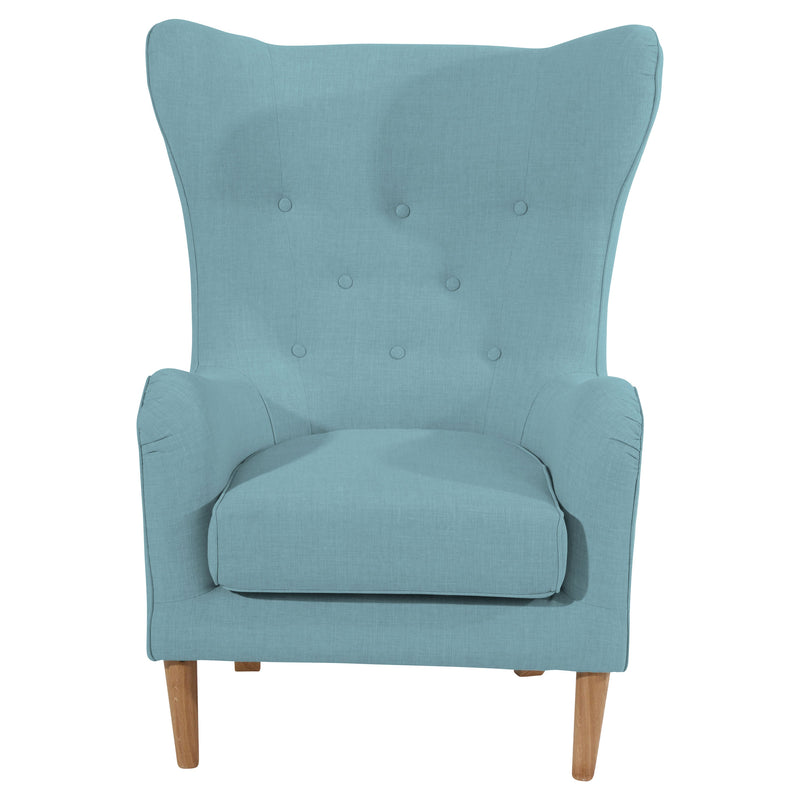 Fauteuil à oreilles Miriam de Max Winzer aqua