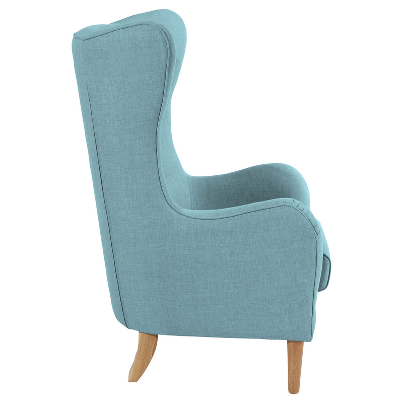 Fauteuil à oreilles Miriam de Max Winzer aqua