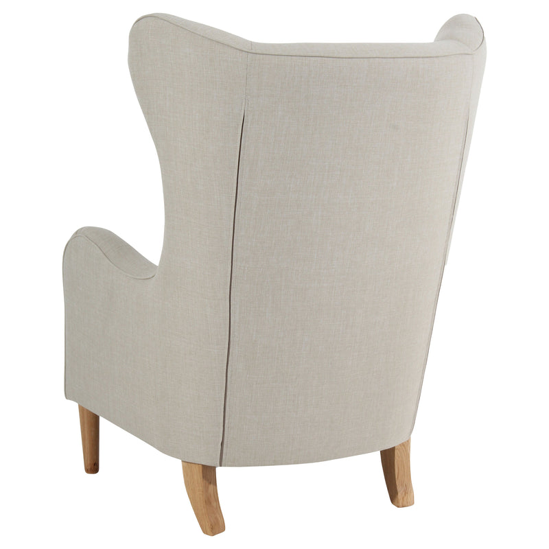 Fauteuil à oreilles Miriam beige de Max Winzer