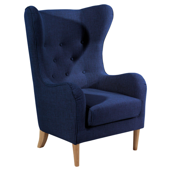 Max Winzer Wingback Chair Miriam donkerblauw