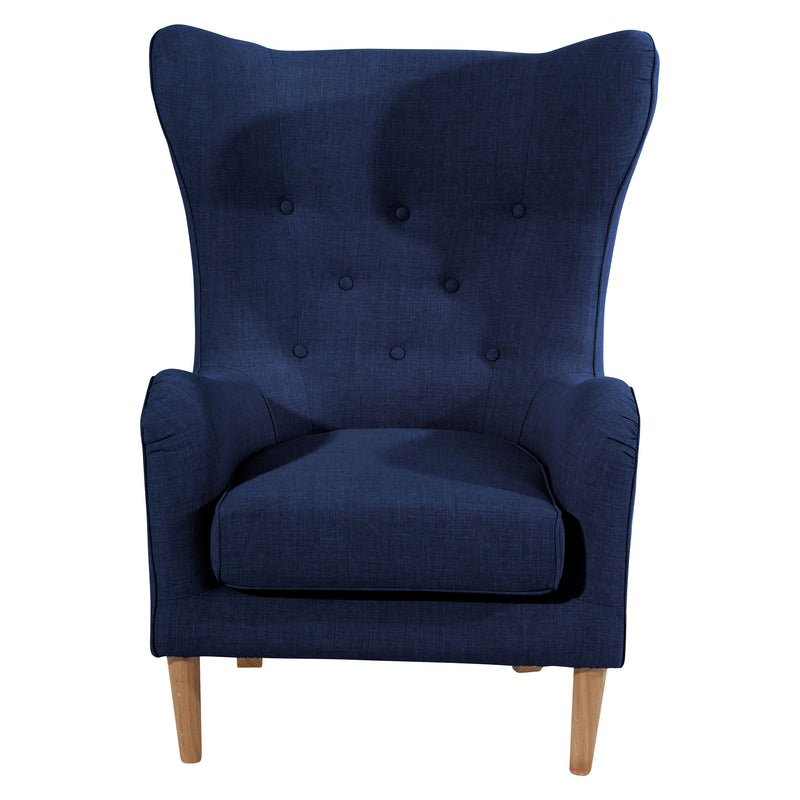 Max Winzer Wingback Chair Miriam donkerblauw