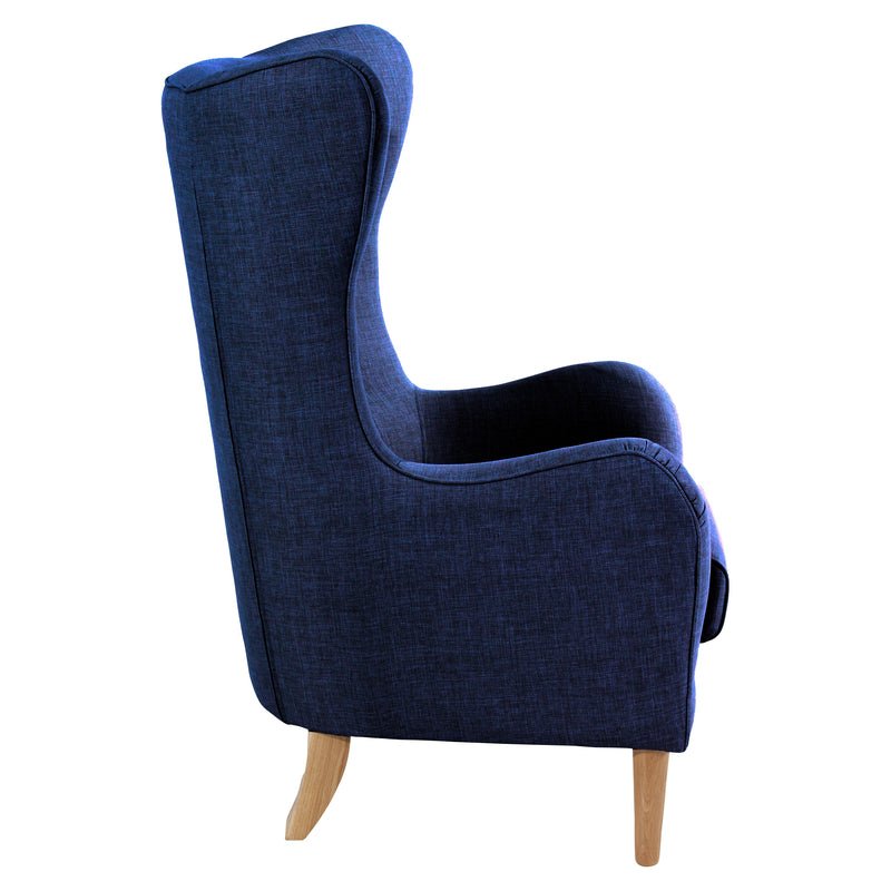 Max Winzer Wingback Chair Miriam donkerblauw