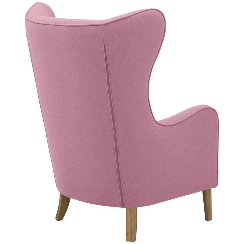 Fauteuil à oreilles Miriam rosé de Max Winzer