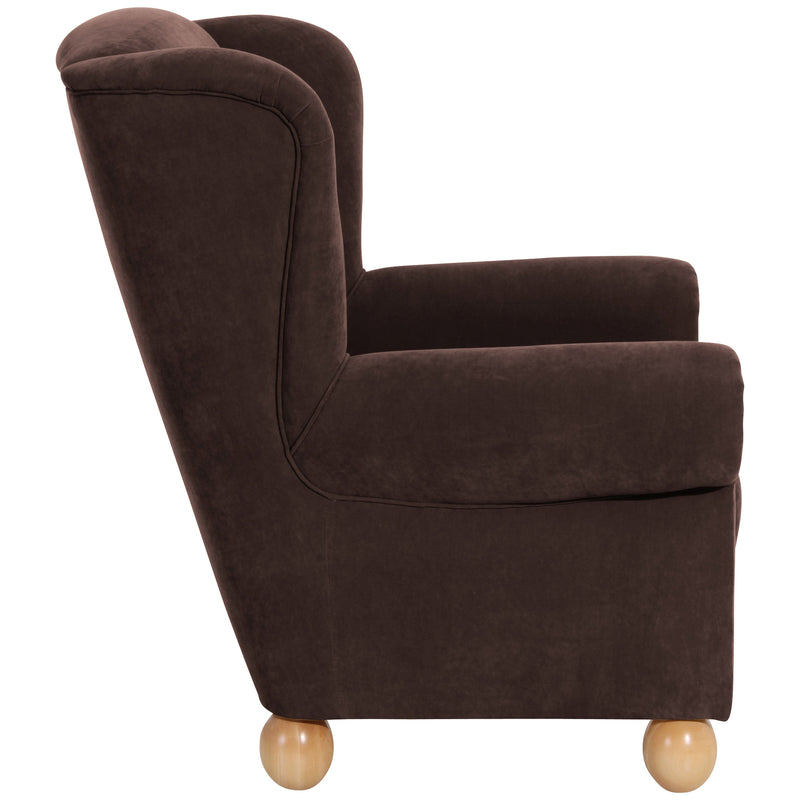 Max Winzer Wingback Chair Monarch bruin