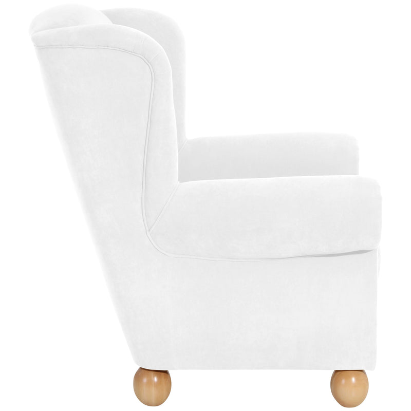 Fauteuil à oreilles Max Winzer Monarch Cream