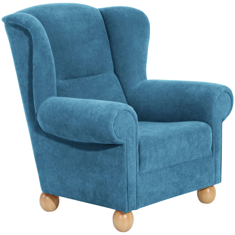 Max Winzer Wingback Chair Monarch petrol