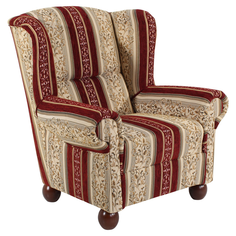 Max Winzer Wingback Chair Monarch rood