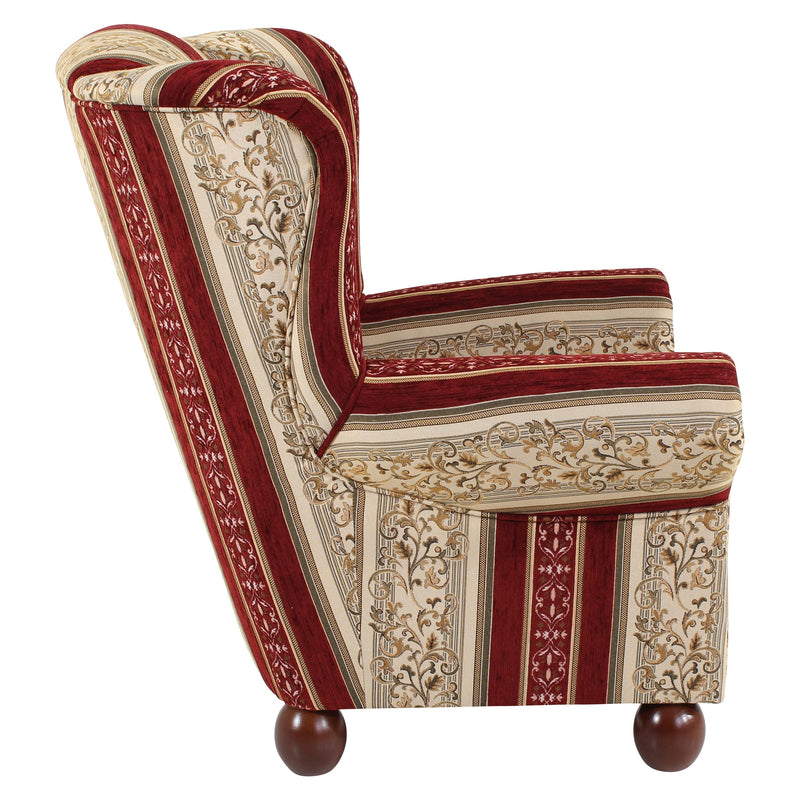 Fauteuil à oreilles Max Winzer Monarch rouge