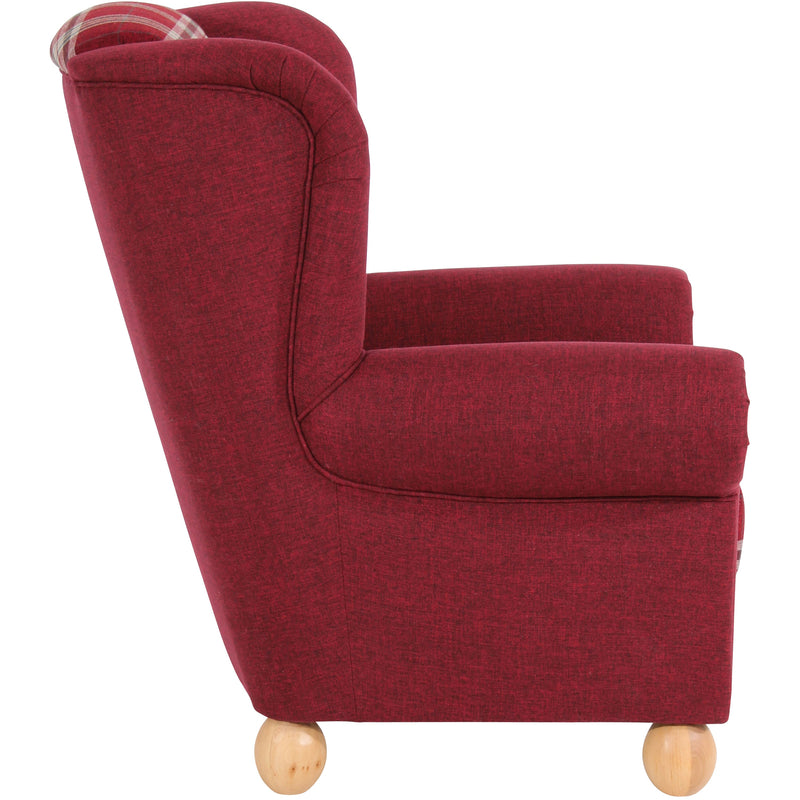 Max Winzer Wingback Chair Monarch rood