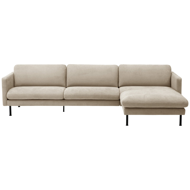 Max Winzer Sofa 2,5-zits links met longchair rechts Nathan beige