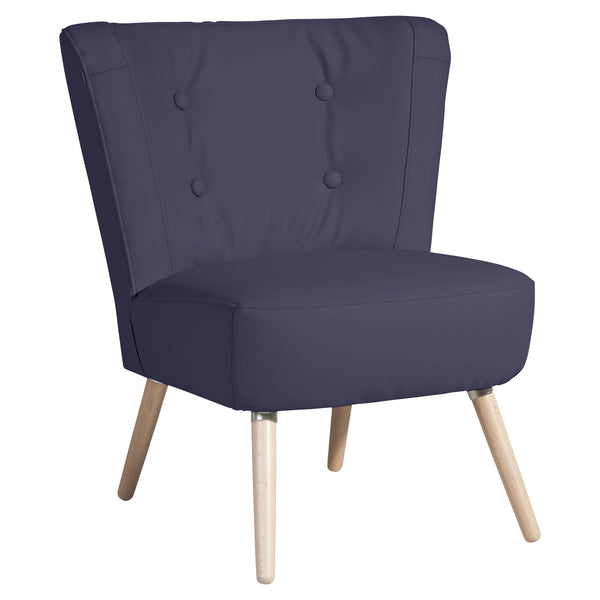 Fauteuil Max Winzer Neele bleu foncé