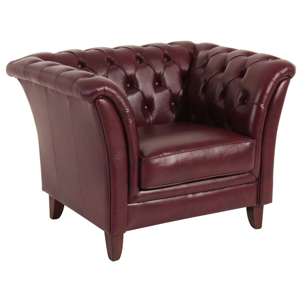 Fauteuil Norfolk rouge de Max Winzer