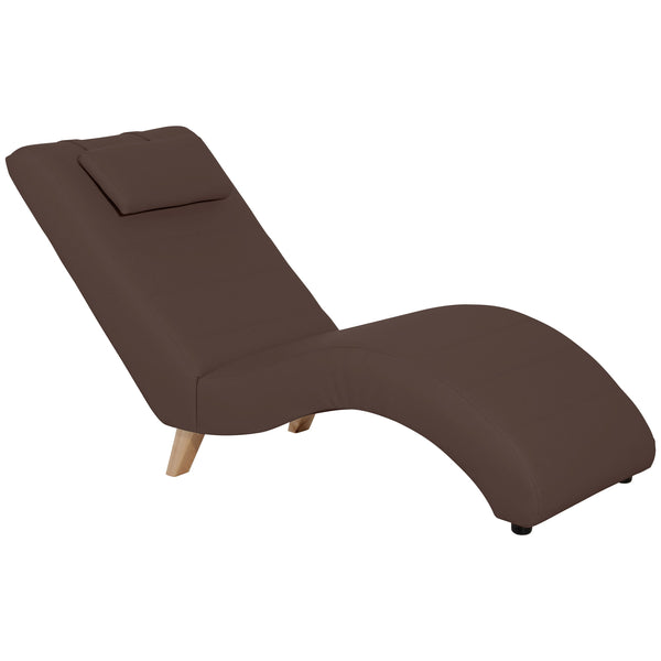 Chaise longue Norris marron de Max Winzer