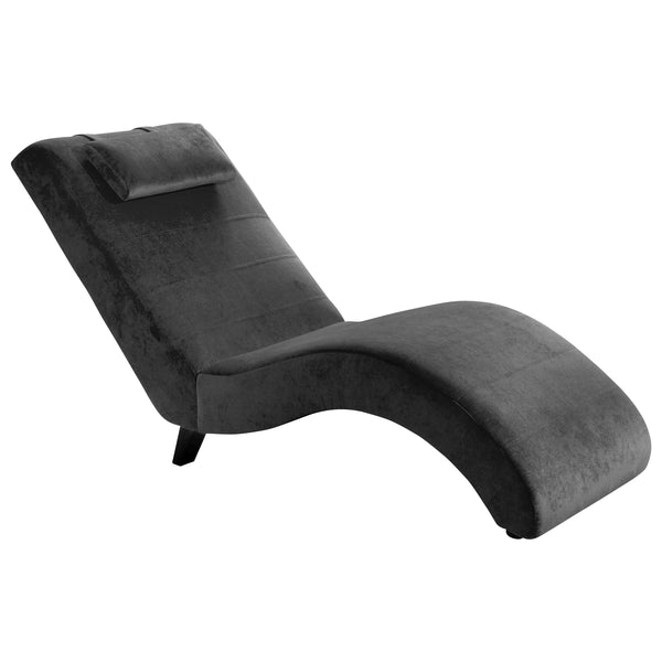 Max Winzer Chaise longue Norris noir