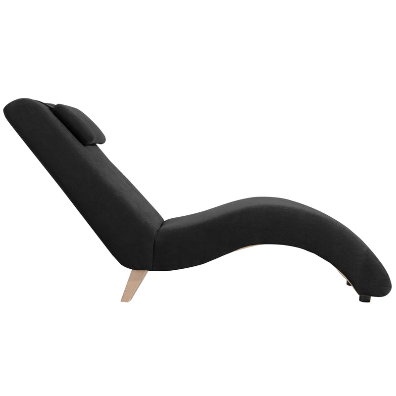 Max Winzer Chaise longue Norris noir