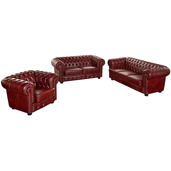 Max Winzer Sofa 3-Sitzer / Sofa 2-Sitzer / Sessel Norwin rot