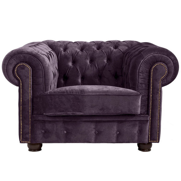 Fauteuil Max Winzer Norwin violet