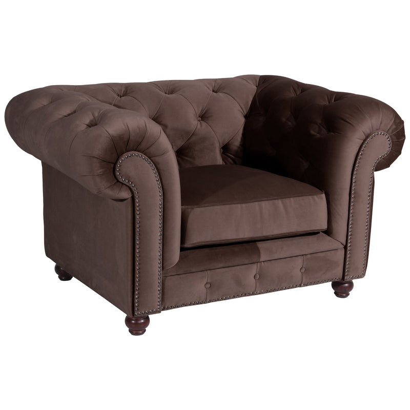 Fauteuil Orléans marron Max Winzer