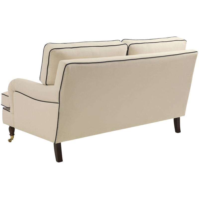 Max Winzer Sofa 2-Sitzer Passion creme mit dunkelblauen Keder