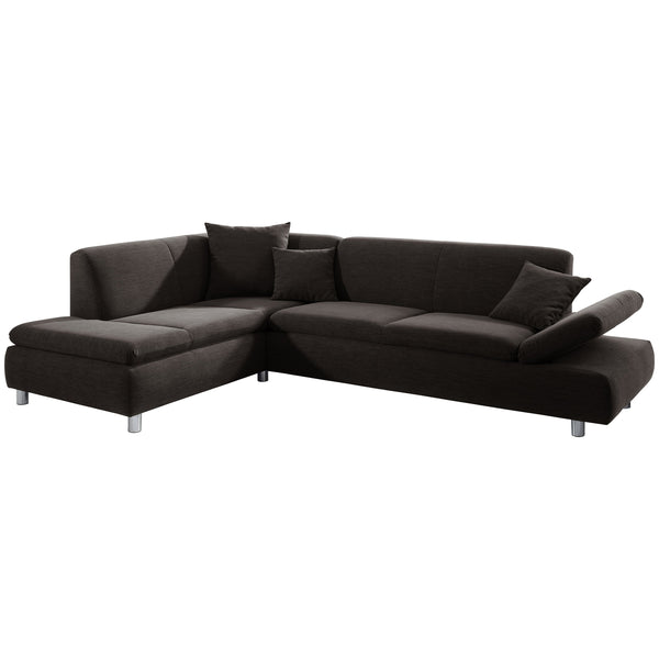 Max Winzer Ecksofa links mit Sofa 2,5-Sitzer rechts Prag schoko