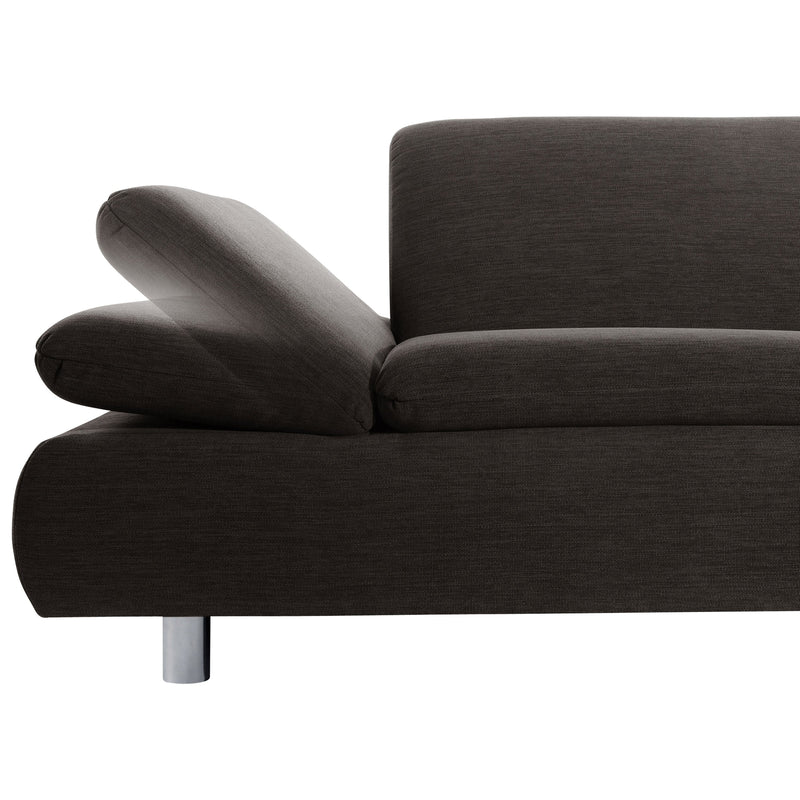 Max Winzer Sofa 2,5-Sitzer links mit Ecksofa rechts Prag schoko