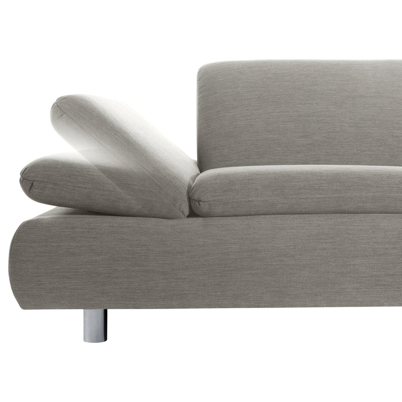 Max Winzer Sofa 2,5-zits links met hoekbank rechts Praag zilver