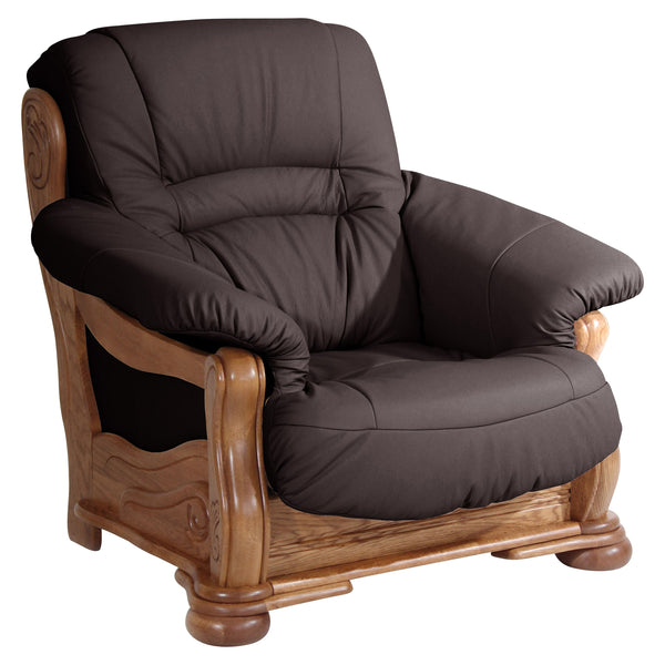 Fauteuil Max Winzer Tennessee marron