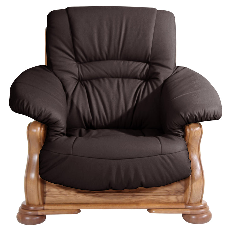 Fauteuil Max Winzer Tennessee marron