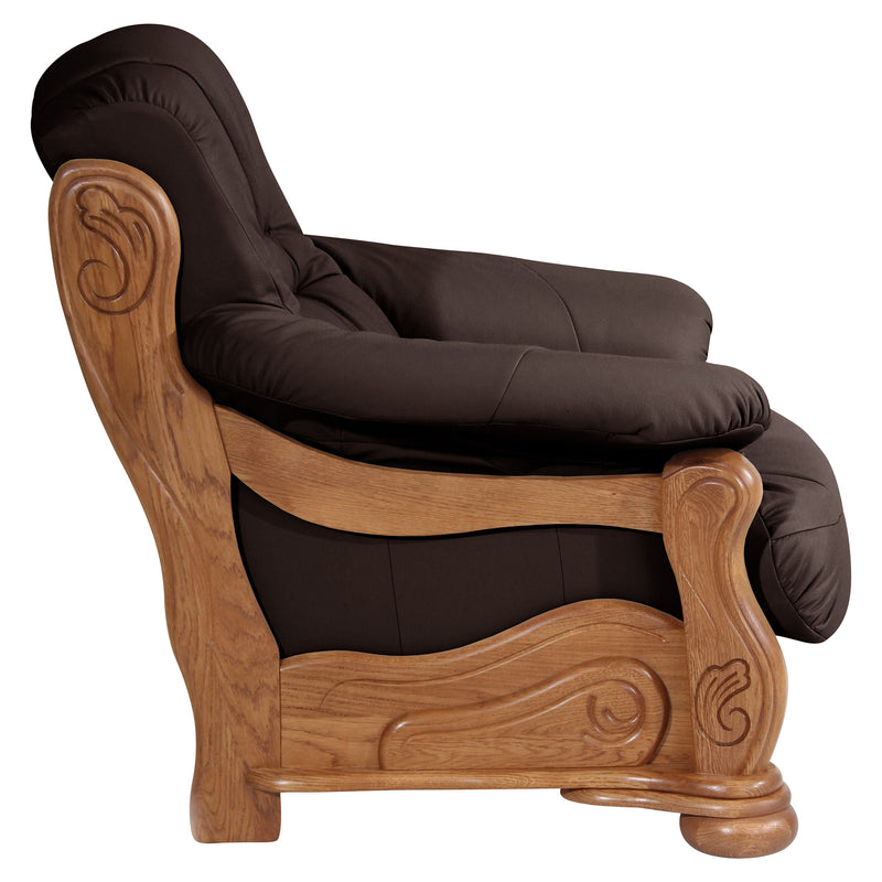 Fauteuil Max Winzer Tennessee marron