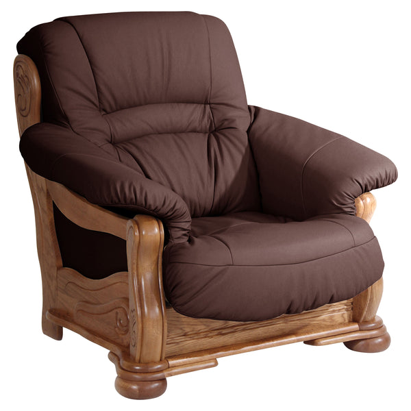 Fauteuil Max Winzer Tennessee bordeaux