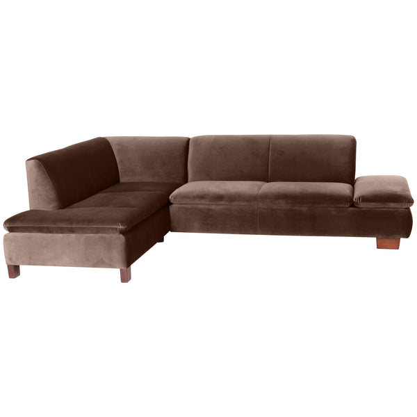 Max Winzer Ecksofa links mit Sofa 2,5-Sitzer rechts Terrence braun