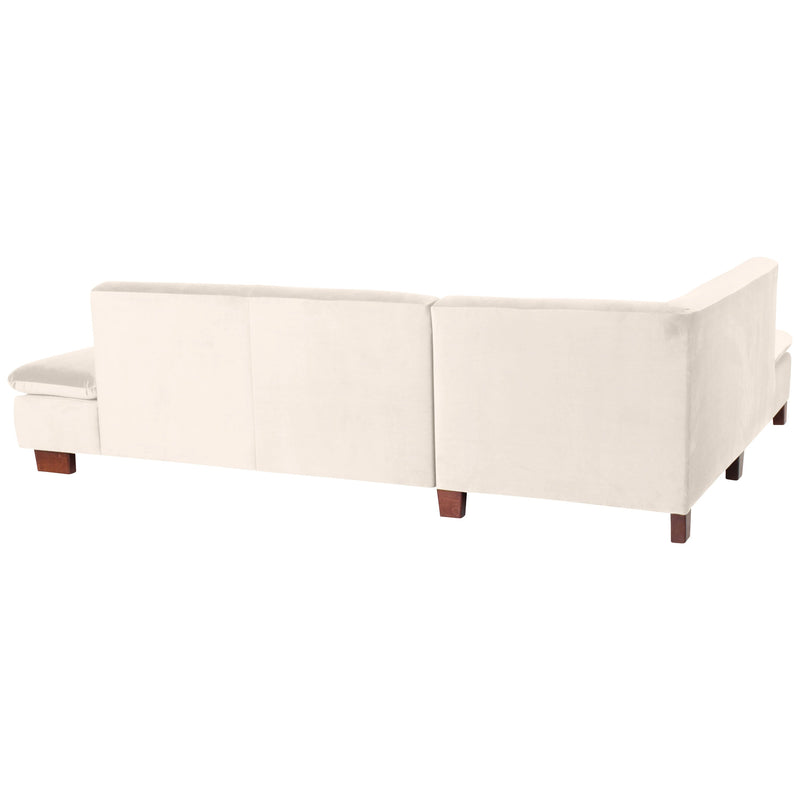 Max Winzer Ecksofa links mit Sofa 2,5-Sitzer rechts Terrence creme