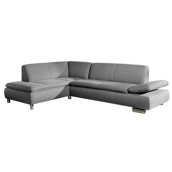 Max Winzer Ecksofa links mit Sofa 2,5-Sitzer rechts Terrence grau