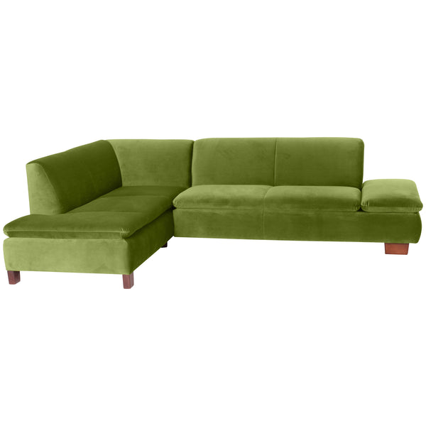 Max Winzer Ecksofa links mit Sofa 2,5-Sitzer rechts Terrence oliv