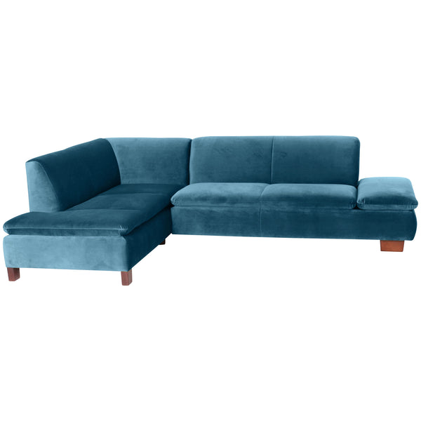 Max Winzer Ecksofa links mit Sofa 2,5-Sitzer rechts Terrence petrol