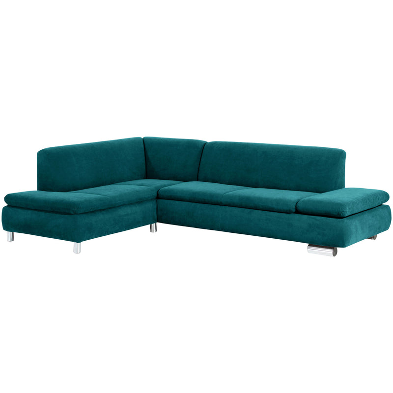 Max Winzer Ecksofa links mit Sofa 2,5-Sitzer rechts Terrence petrol