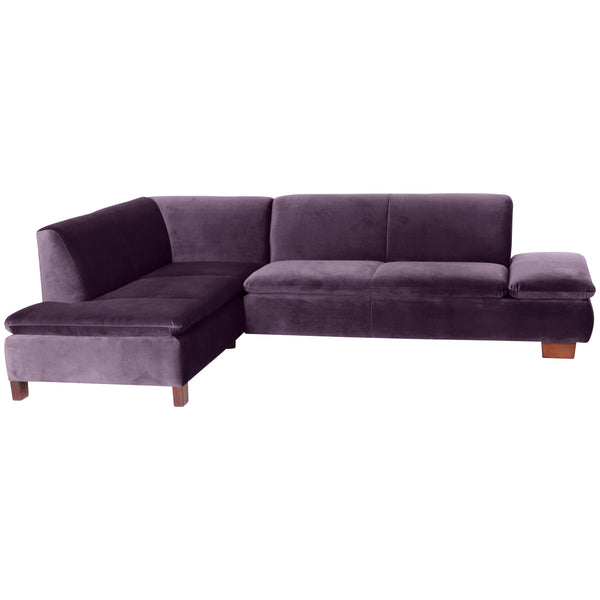 Max Winzer Ecksofa links mit Sofa 2,5-Sitzer rechts Terrence purple