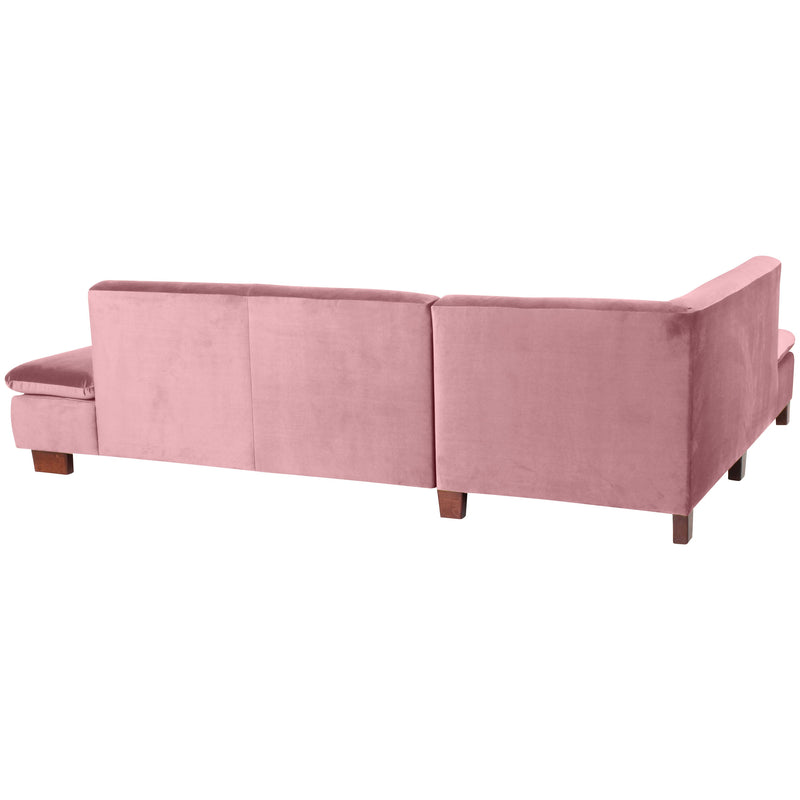 Max Winzer Ecksofa links mit Sofa 2,5-Sitzer rechts Terrence rosé