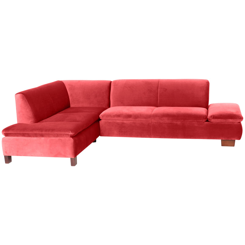 Max Winzer Ecksofa links mit Sofa 2,5-Sitzer rechts Terrence rot