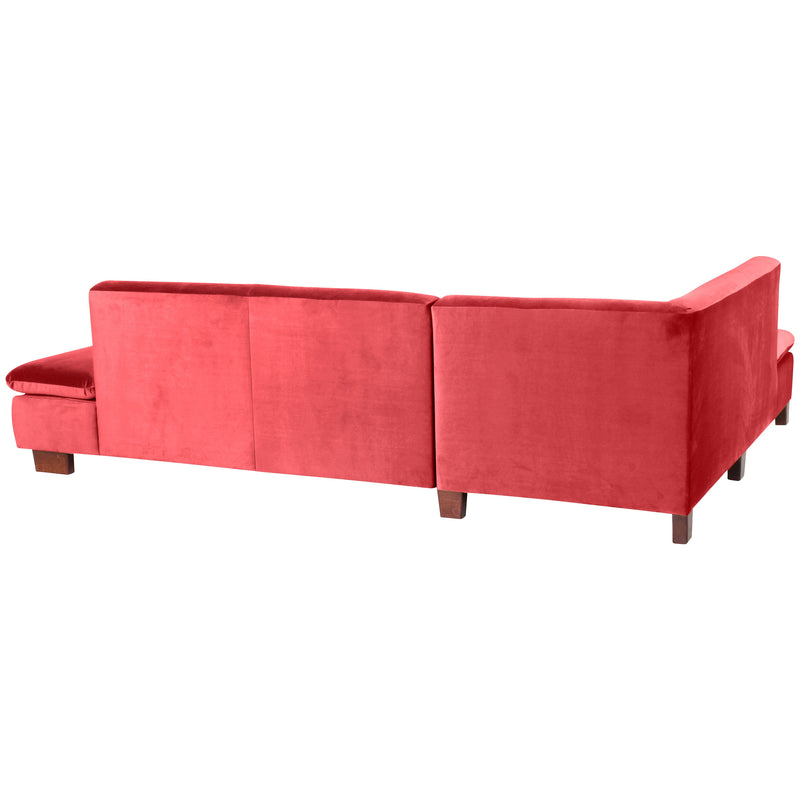 Max Winzer Ecksofa links mit Sofa 2,5-Sitzer rechts Terrence rot