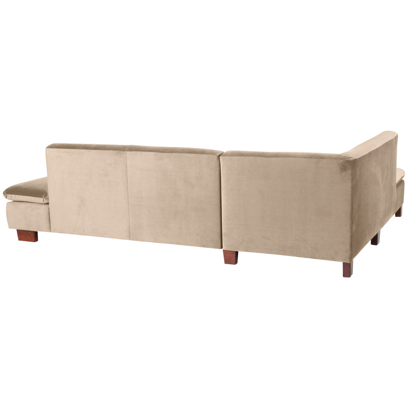 Max Winzer Ecksofa links mit Sofa 2,5-Sitzer rechts Terrence sand