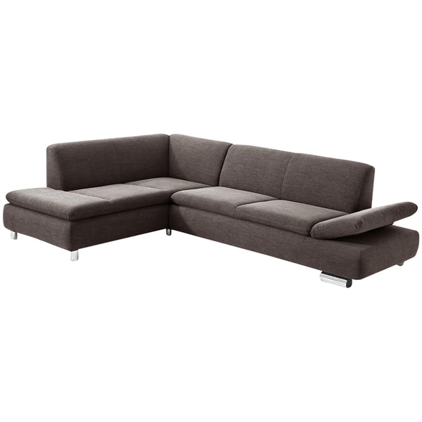 Max Winzer Ecksofa links mit Sofa 2,5-Sitzer rechts Terrence schoko