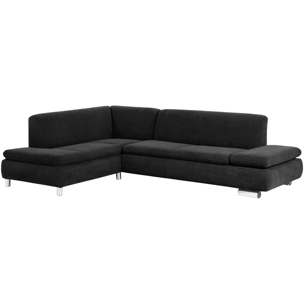 Max Winzer Ecksofa links mit Sofa 2,5-Sitzer rechts Terrence schwarz