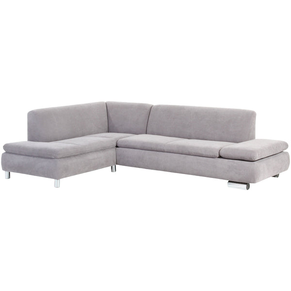 Max Winzer Ecksofa links mit Sofa 2,5-Sitzer rechts Terrence silber