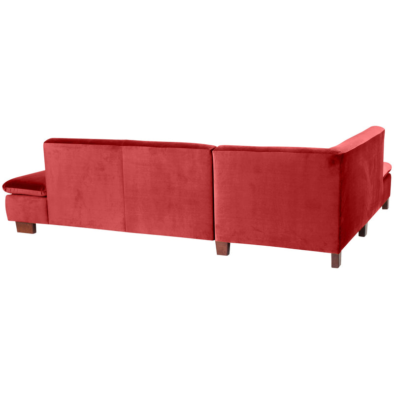 Max Winzer Ecksofa links mit Sofa 2,5-Sitzer rechts Terrence ziegel